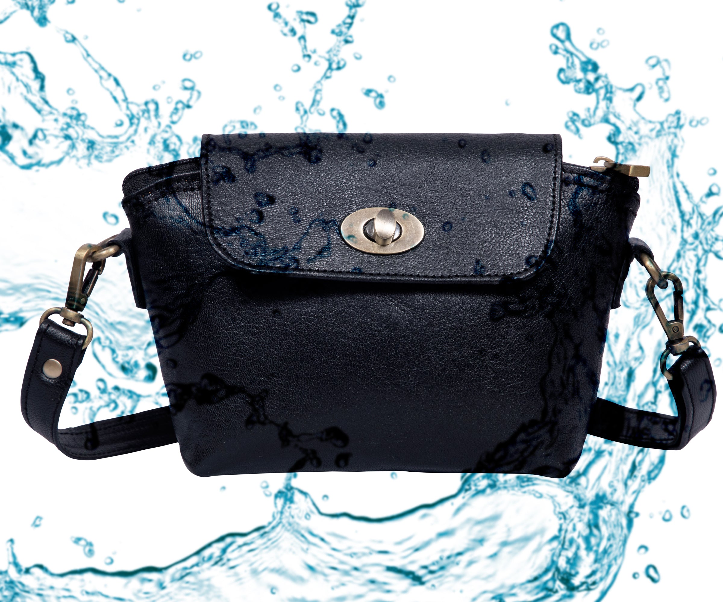 DEKVIO Women's Small Crossbody Purse | Handcrafted Full-Grain Leather | Magnetic Snap Closure | Multi Pockets