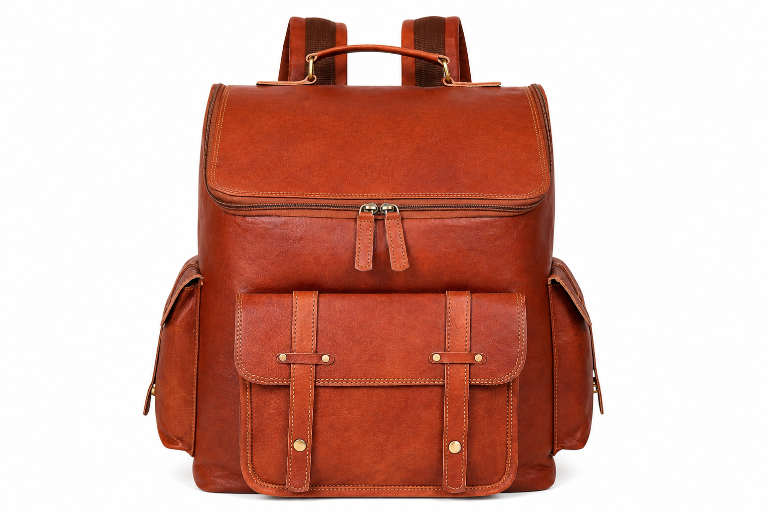 DEKVIO 17" Large Handcrafted Genuine Leather Backpack | Vintage Laptop Rucksack for Men & Women | Travel, Work & College | Brown, Coffee, Tan, Black