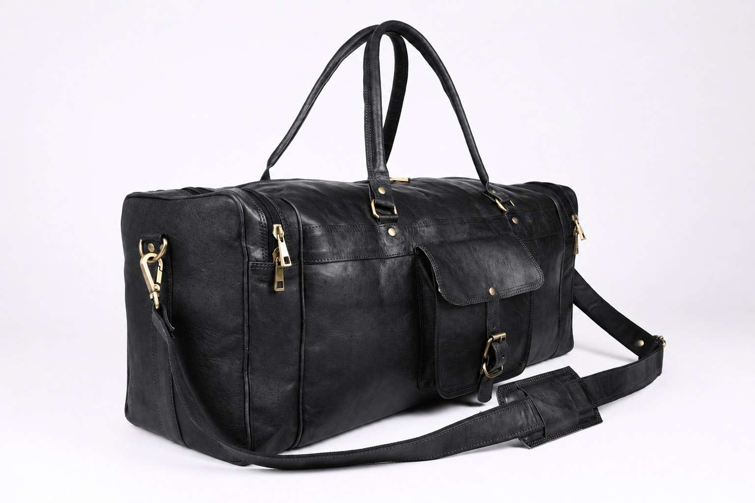 DEKVIO 24 inch vintage weekender leather duffle bag product video