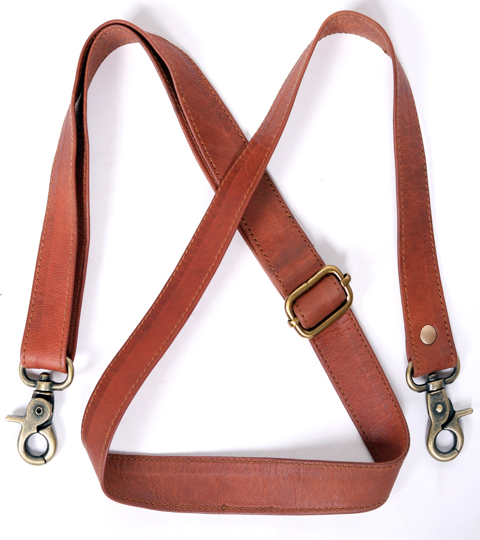 DEKVIO Slim Genuine Leather Crossbody Purse Strap | Universal Adjustable Replacement Strap for Purses, Handbags & Crossbody Bags