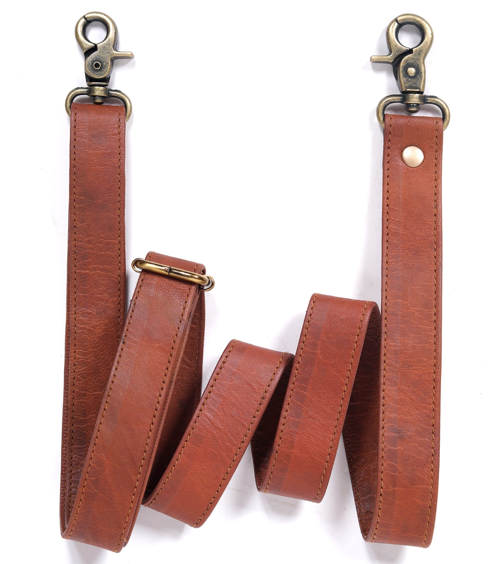 DEKVIO Slim Genuine Leather Crossbody Purse Strap | Universal Adjustable Replacement Strap for Purses, Handbags & Crossbody Bags