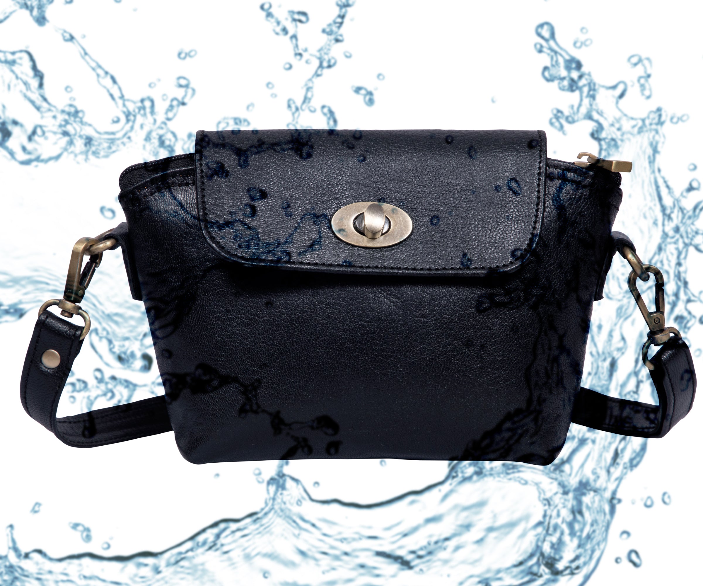 DEKVIO Women's Small Crossbody Purse | Handcrafted Full-Grain Leather | Magnetic Snap Closure | Multi Pockets