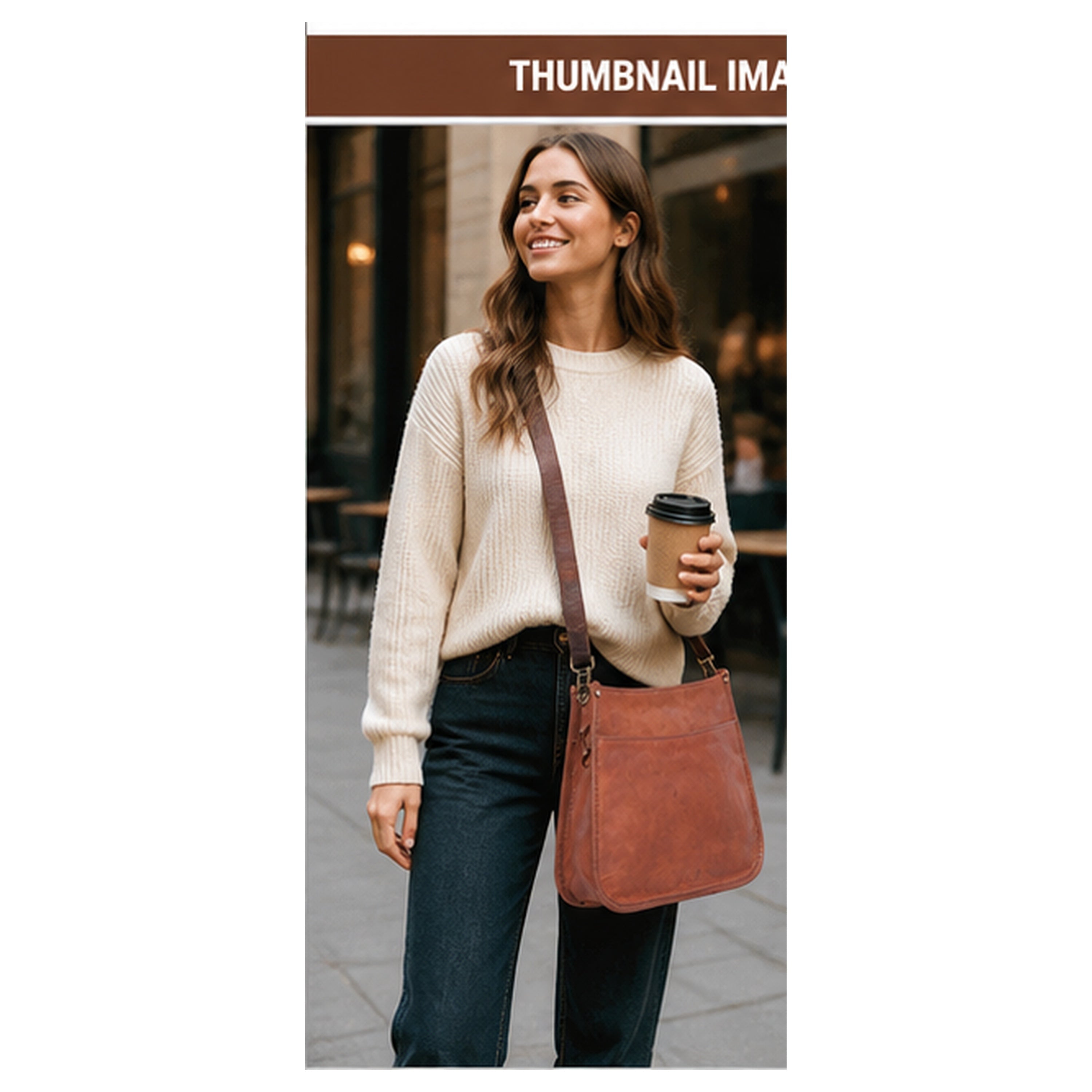 DEKVIO Leather Messenger Crossbody Bag for Women | Full Grain Genuine Leather Shoulder Purse | Adjustable Strap | Brown, Coffee, Tan, Black