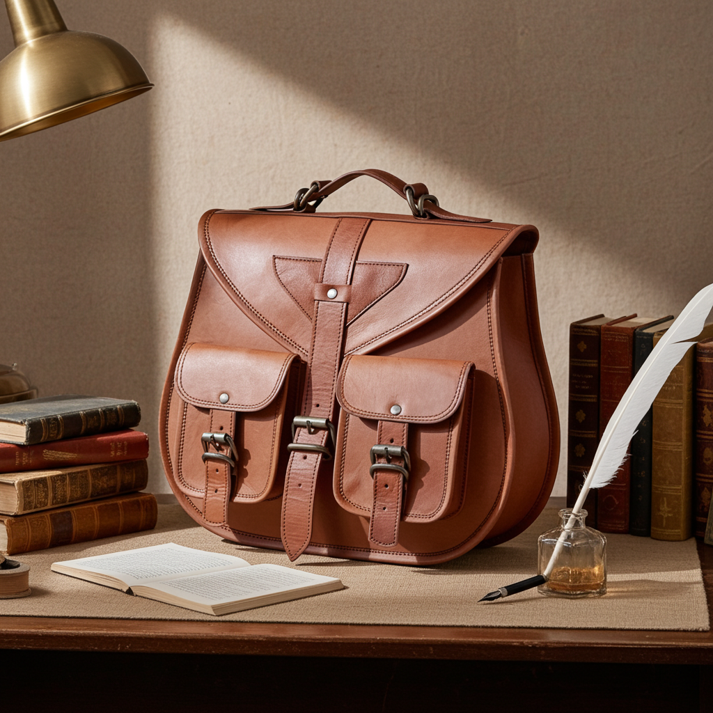 DEKVIO large leather crossbody handbag purse for women — product photo 19