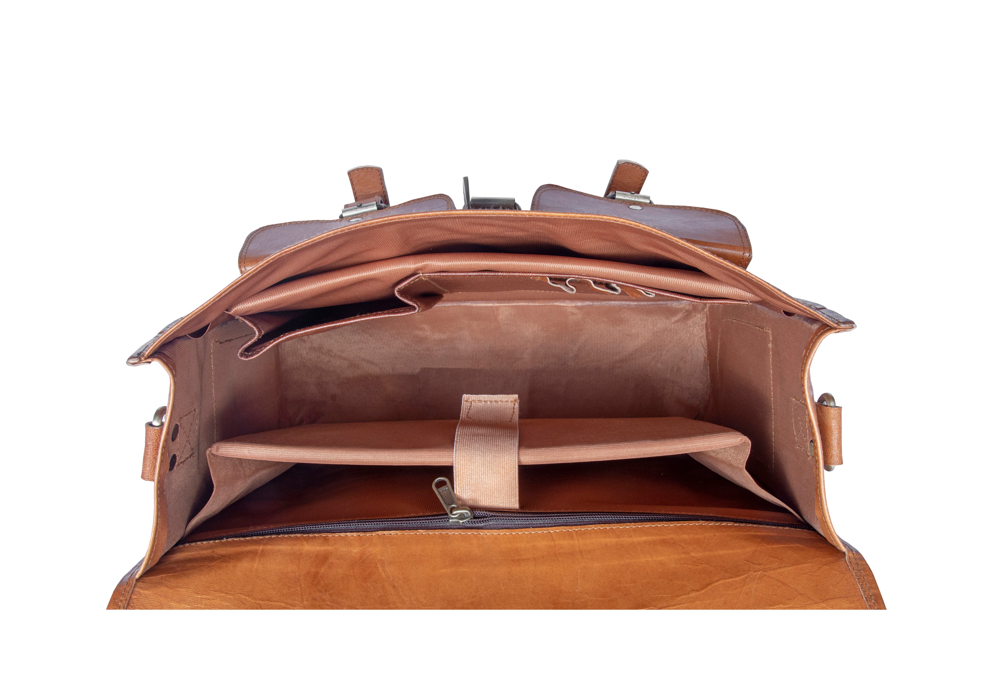 DEKVIO Leather Messenger Bag Vintage Crossbody Laptop Briefcase 15.6 Inch Shoulder Satchel for Men Women