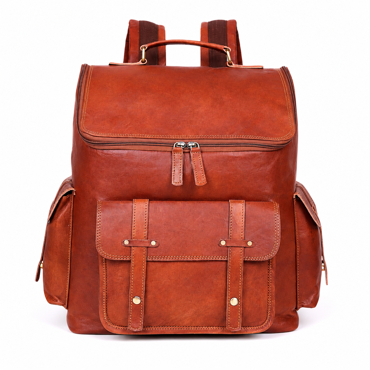 DEKVIO 17" Large Handcrafted Genuine Leather Backpack | Vintage Laptop Rucksack for Men & Women | Travel, Work & College | Brown, Coffee, Tan, Black