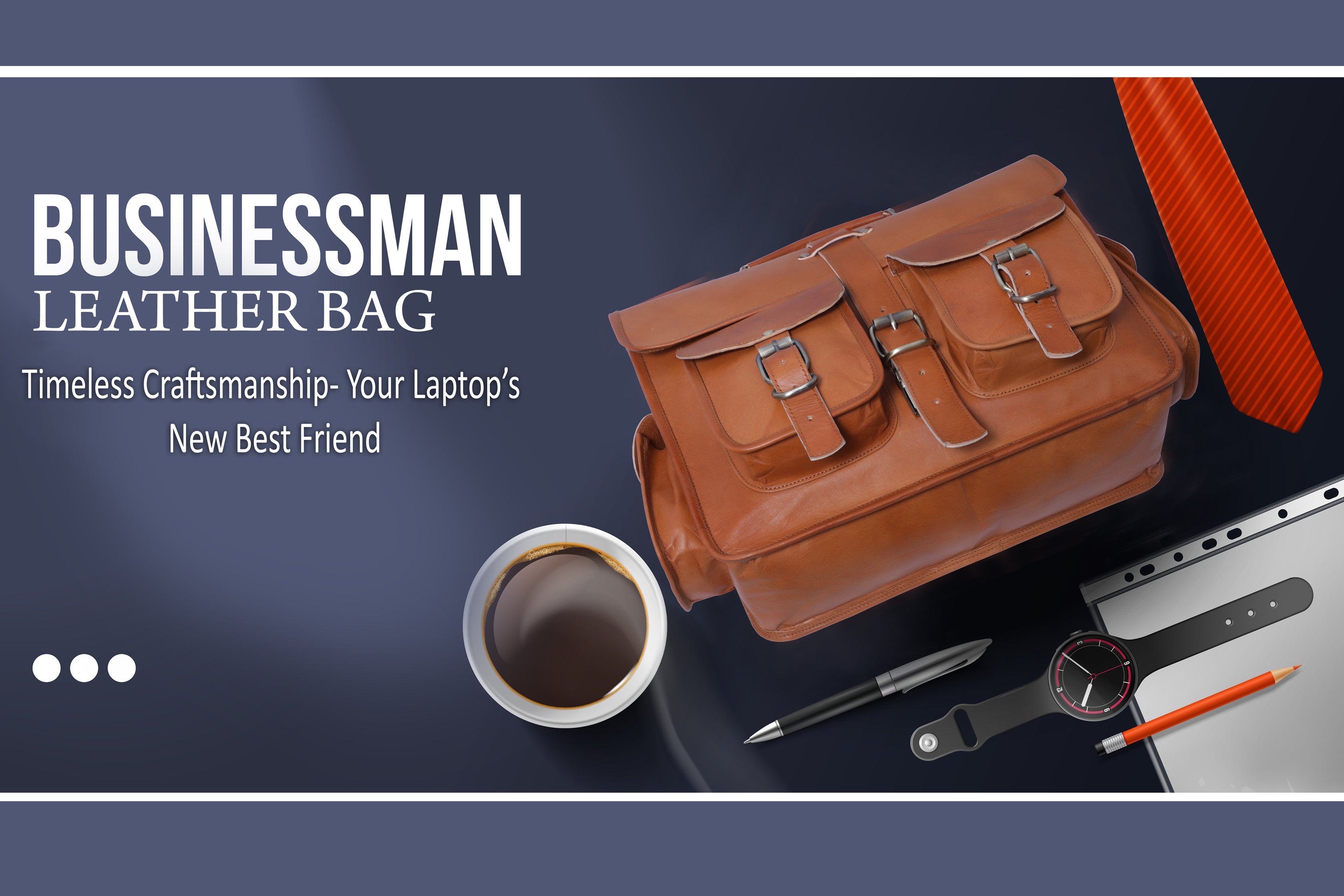DEKVIO Leather Messenger Bag Vintage Crossbody Laptop Briefcase 15.6 Inch Shoulder Satchel for Men Women