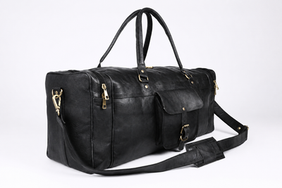 DEKVIO 24 inch vintage weekender leather duffle bag product video