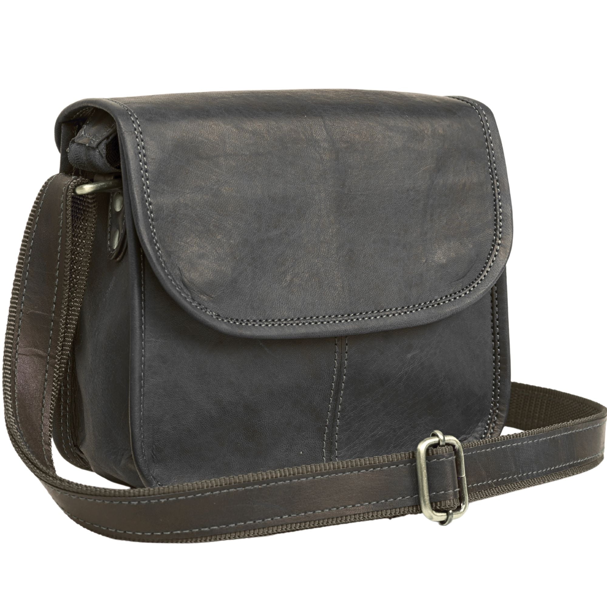 DEKVIO Small Leather Crossbody Purse for Women | Genuine Leather Saddle Bag | Magnetic Closure | Compact Shoulder Bag | Brown, Coffee, Tan, Black